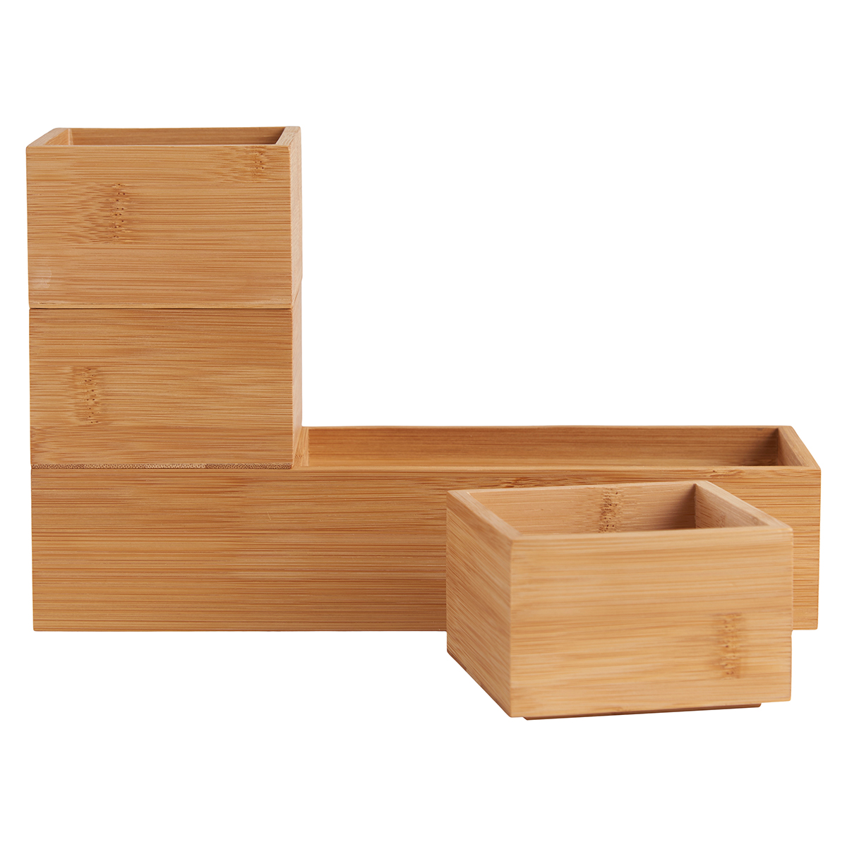 Bakjes Lars bamboe - set van 4 Lars houten bakjes bamboe - set van 4