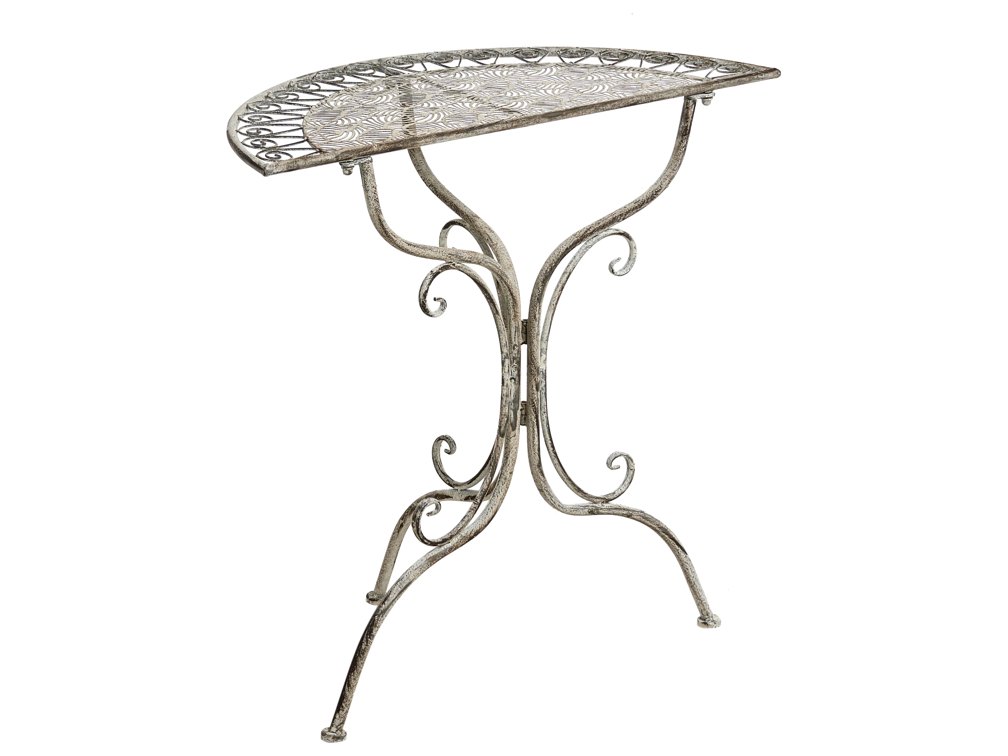 Bistrotafel NURRA 80 cm 36 cm Metaal Grijs