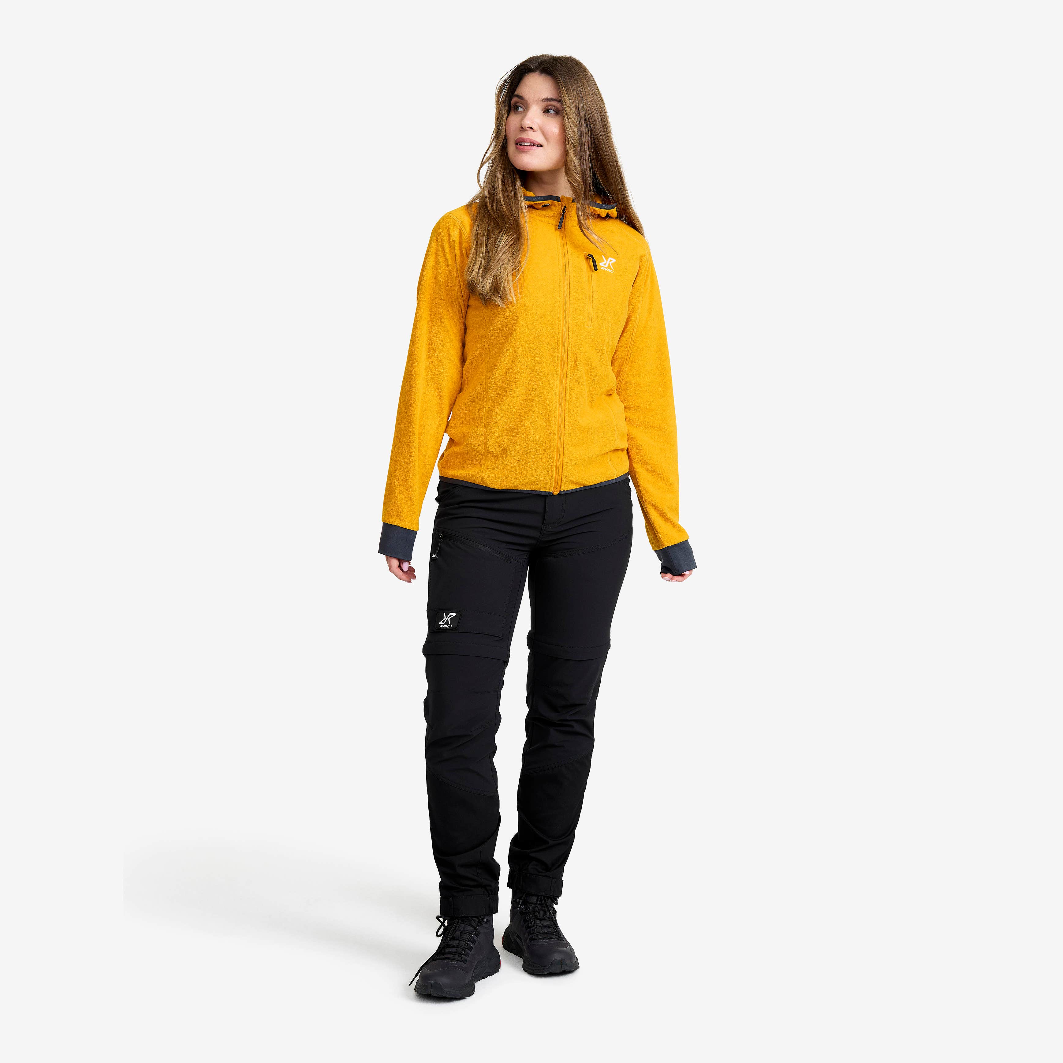 Trekker Hoodie Dame Golden Yellow