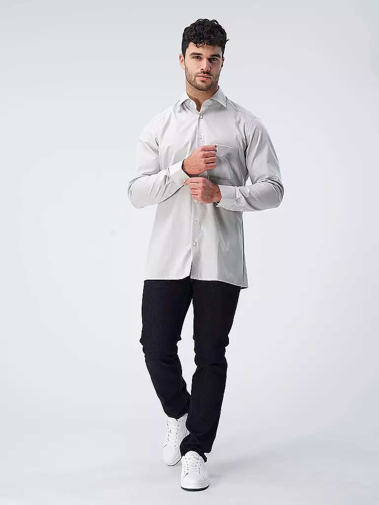 OLYMP Hemd Modern Fit grau