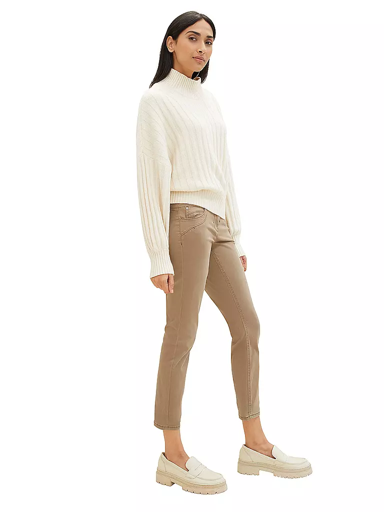 TOM TAILOR Hose Tapered Relaxed Fit camel