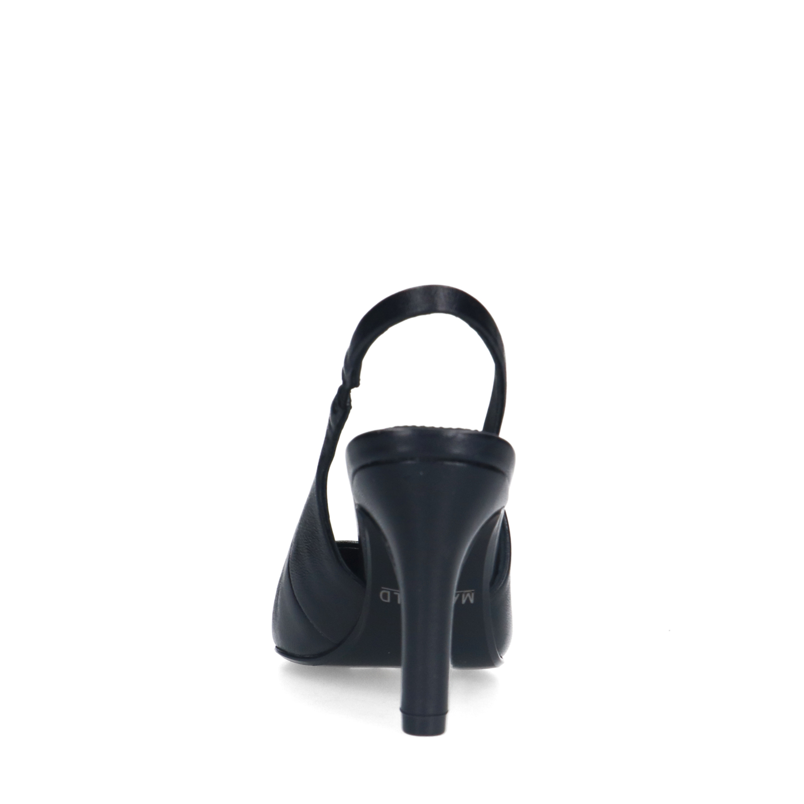 Zwarte leren slingbacks