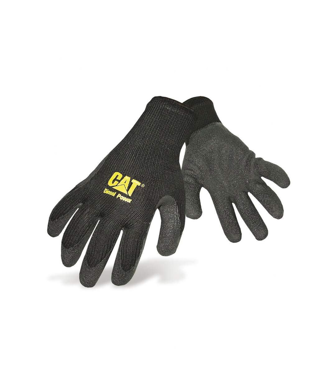 Caterpillar 17400 - Gants avec paumes antidérapantes en latex - Homme (Noir) (XLarge) - UTFS806