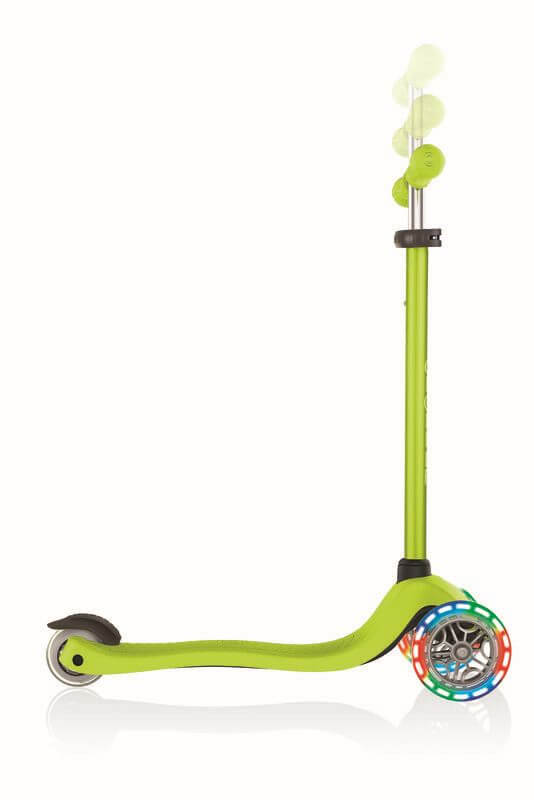 GLOBBER PRIMO LIGHTS lime grün, mit Leuchtrollen
