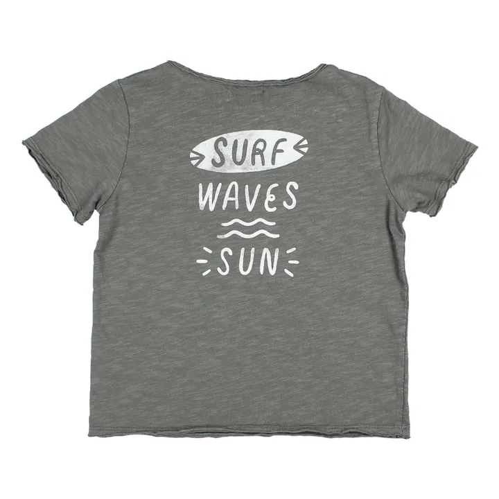 Búho T-shirt Surf Coton Flammé | Gris anthracite