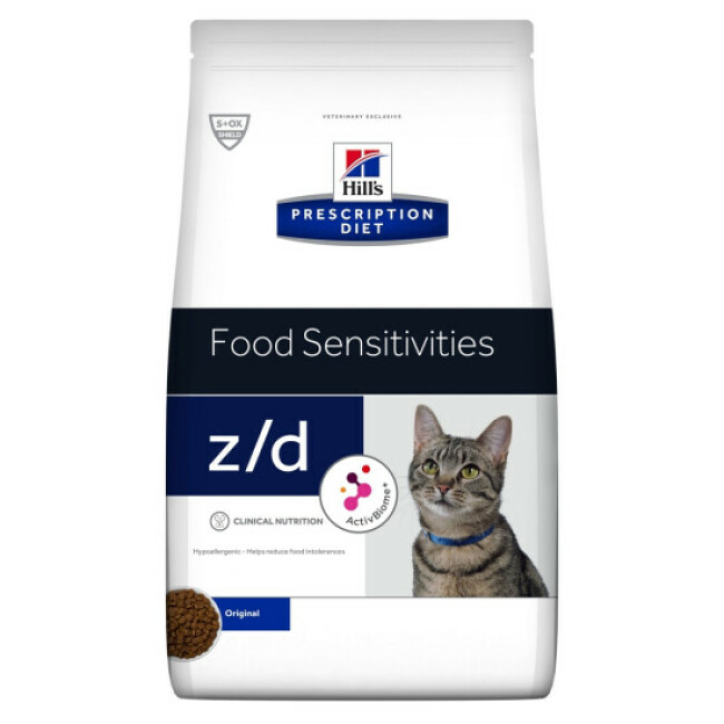 Croquettes Hill's Prescription Diet Feline Z/D Food Sensitivities ActivBiome +