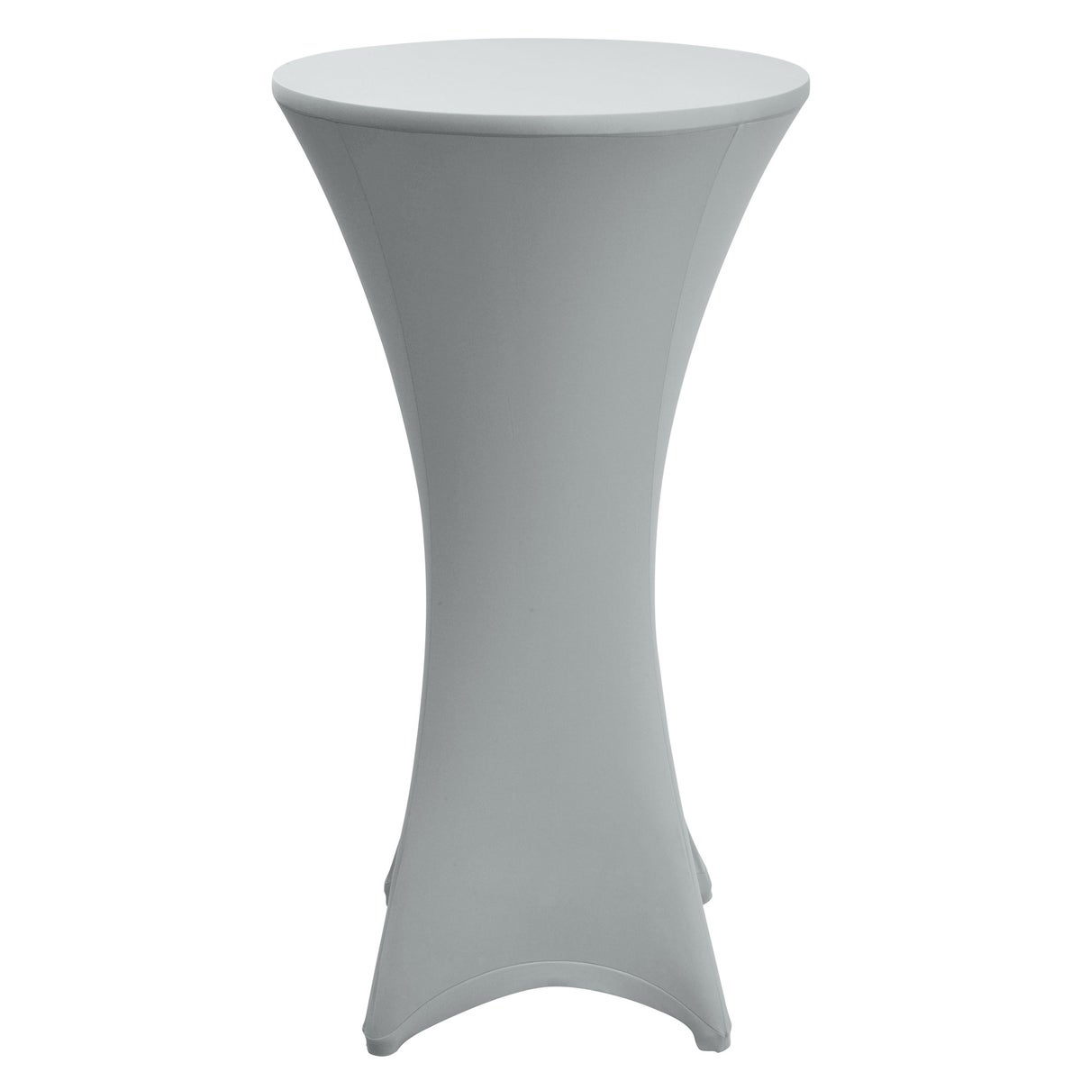 Beautissu Stella statafelhoes Ø 80 cm zilver
