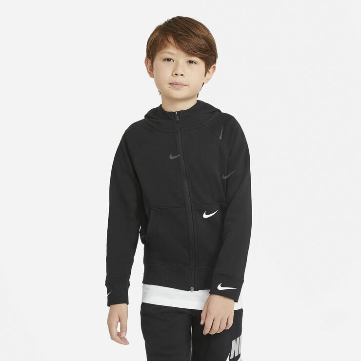 Nike Sportswear Swoosh Fleece Haettetroje Sort