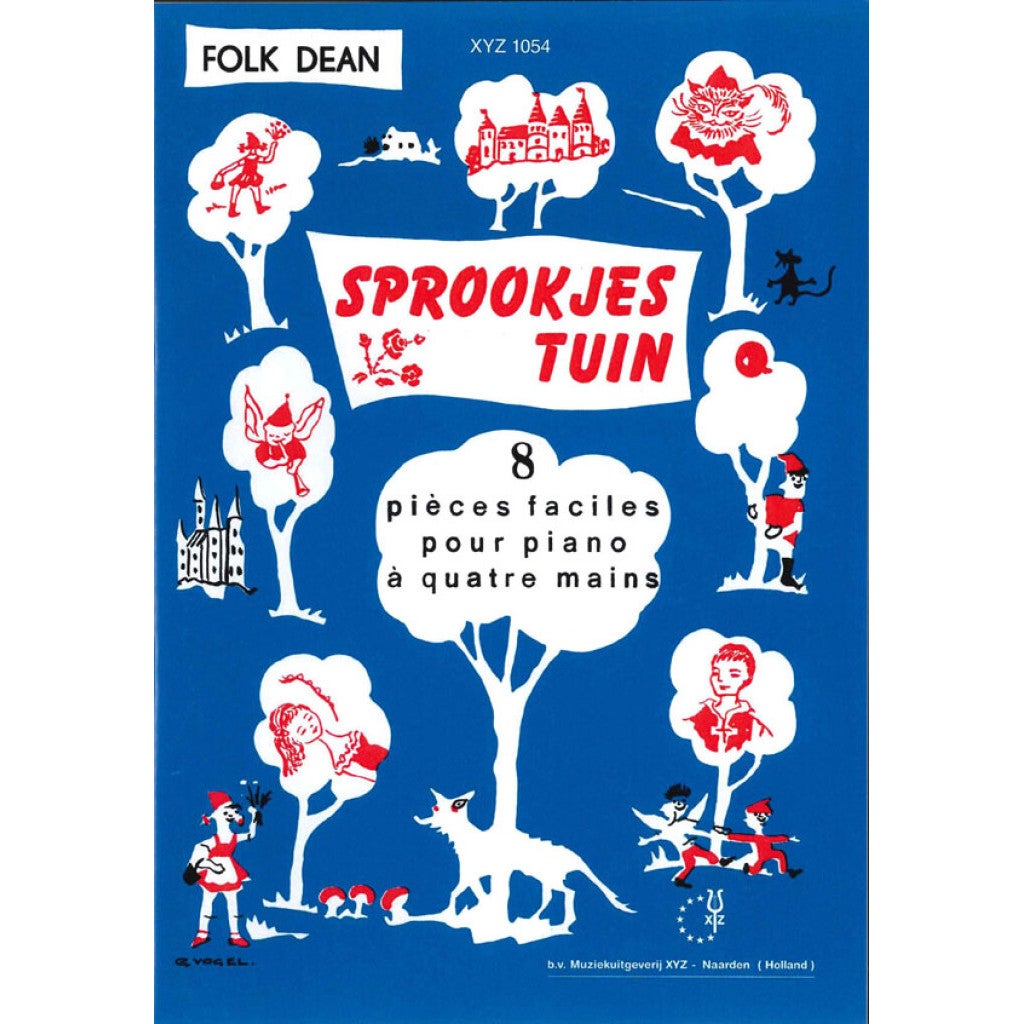 XYZ Uitgeverij Sprookjestuin pianoboek 4-handig
