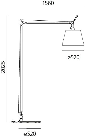 Artemide Tolomeo Maxi Stehlampe Design Michele de Lucchi 30. Jahrestag