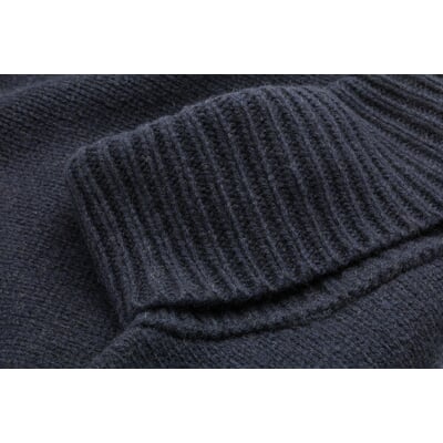 Unisex-Rollkragen-Einsatz Kaschmir, Navy