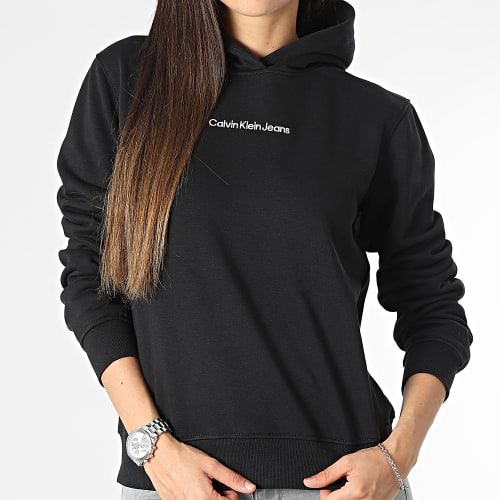 Sweat Capuche Femme Institutional Regular 1066 Noir