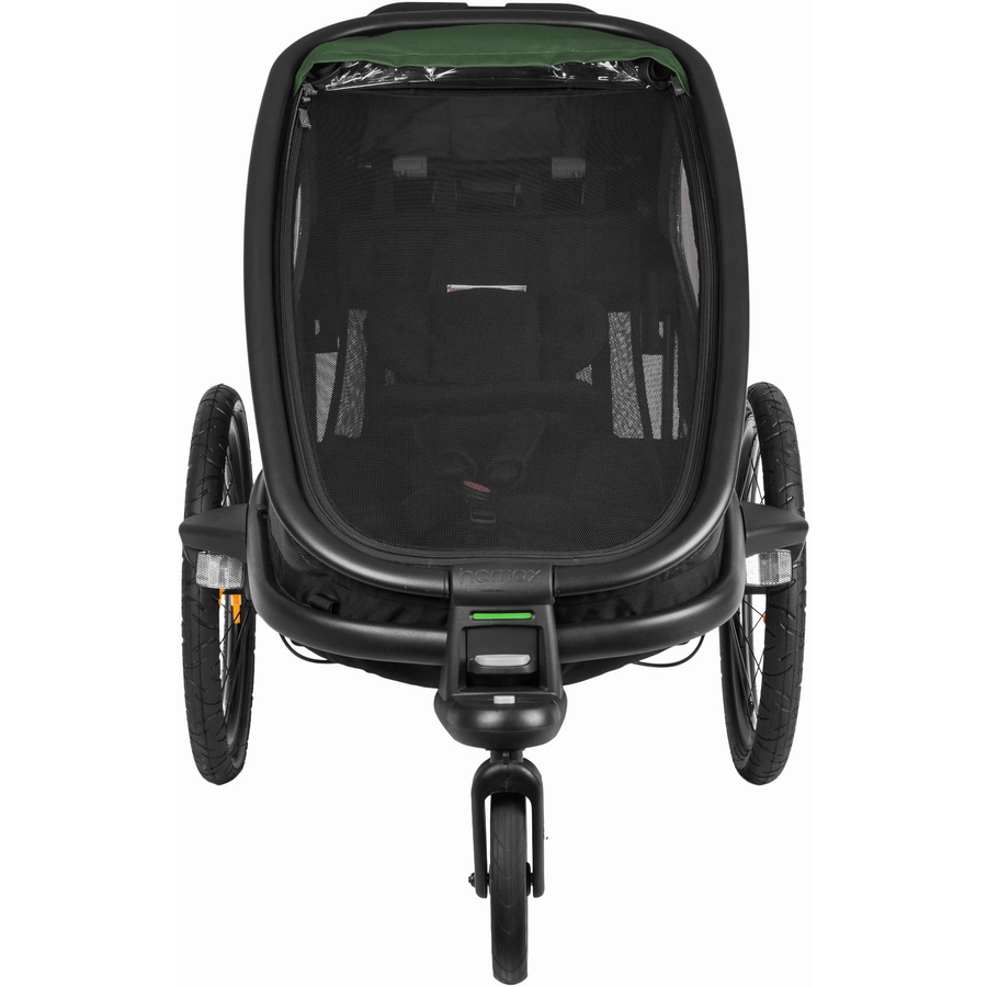hamax Kinderfahrradanhänger Outback ONE mit Rückenlehnenverstellung Navy Blue 2022