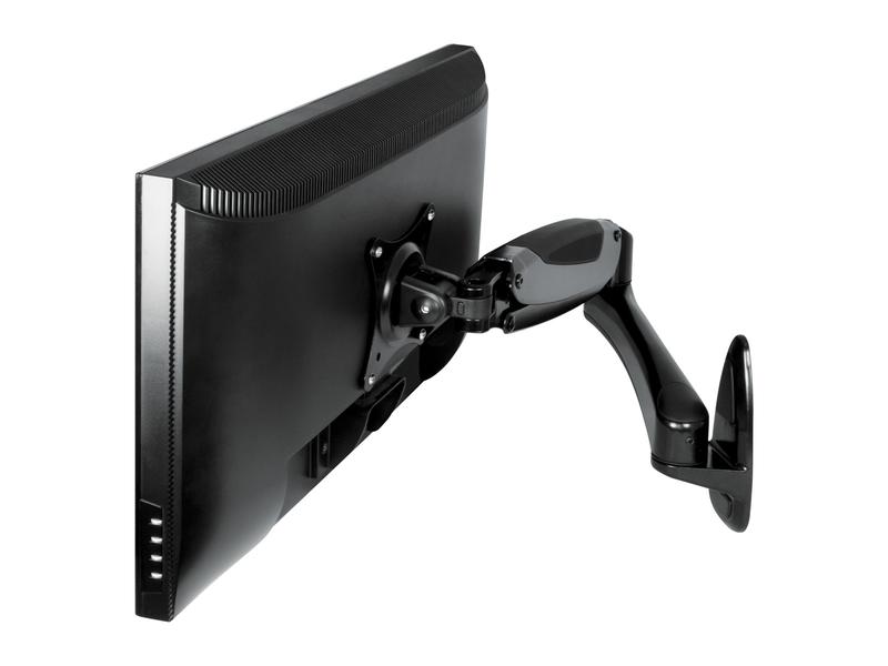 Arctic Cooling Wandhalter W1-3D bis 8 kg – Schwarz Monitor-Wandhalterung mit Gaslifttechnik