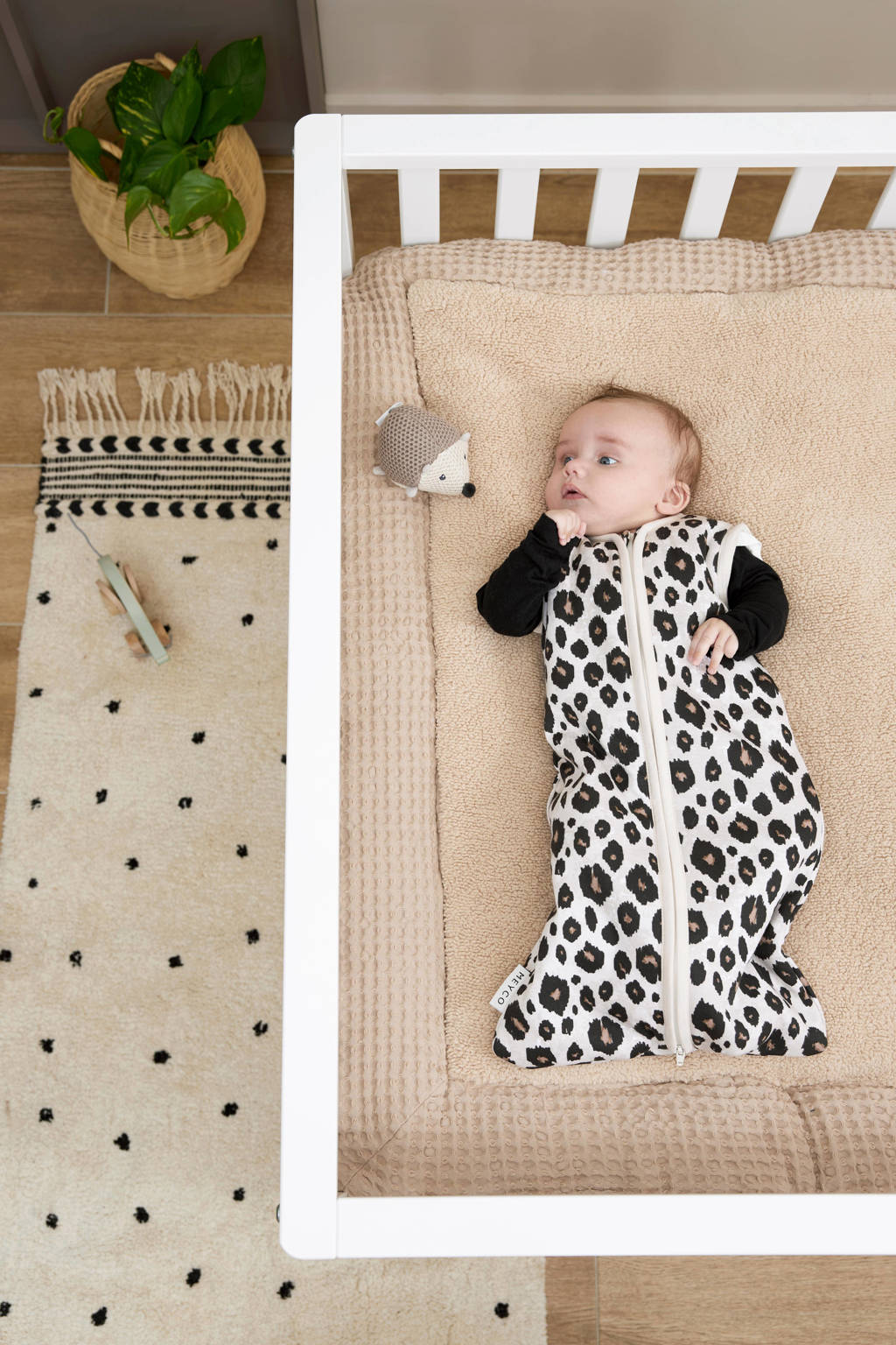 teddy boxkleed Wafel sand