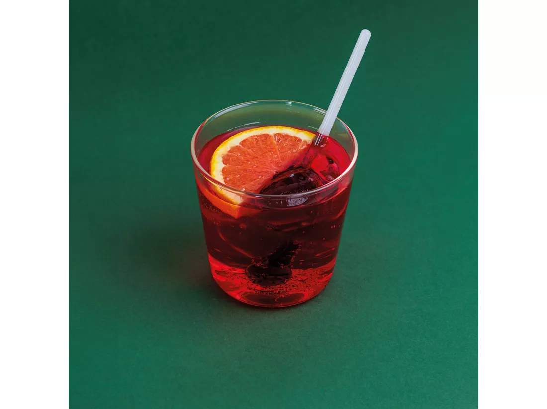 Gobelet doseur Spritzometer Ensemble de 2 verres + distributeur de Spritz, verre décoré, fabriqué en Italie Zafferano Italia