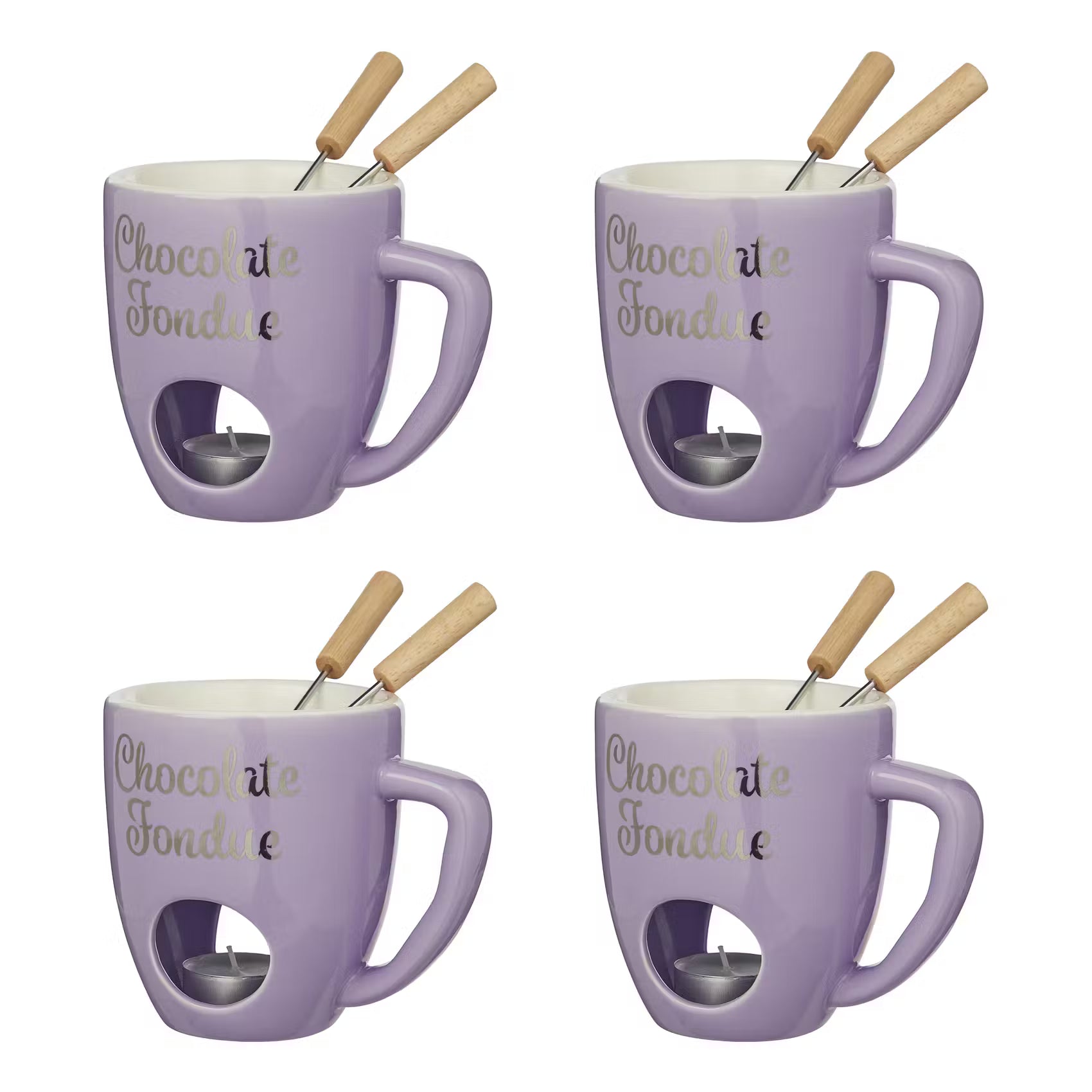 CHOCOLATE FONDUE Tasse 4er-Set