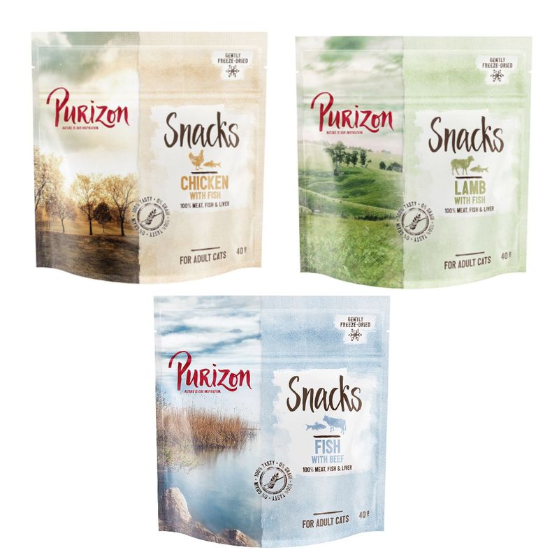 Lot découverte friandises Purizon 3 x 40 g