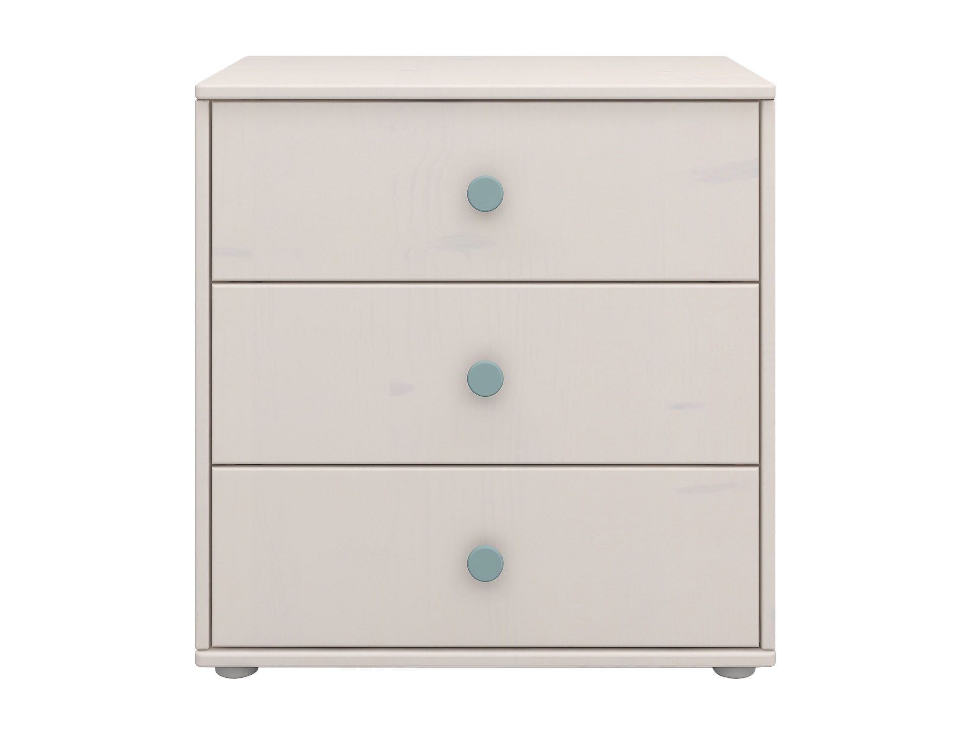 CLASSIC Kommode 3 Schubl.,grau,Griffe b - Grau / B: 72.0 cm x T: 44.2 cm x H: 74.5 cm