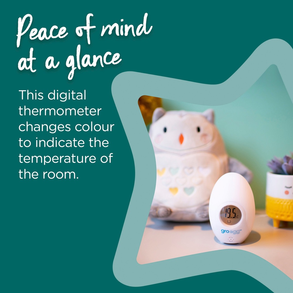 Tommee Tippee Gro Egg Babyzimmerthermometer und Nachtlicht