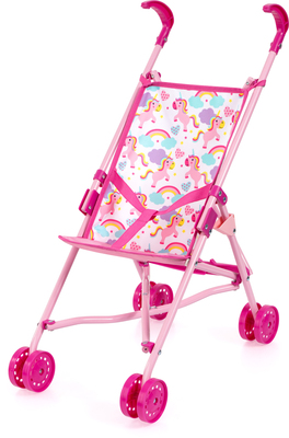 Bayer Design Dukkevogn Buggy Sett med Dukke, Pink