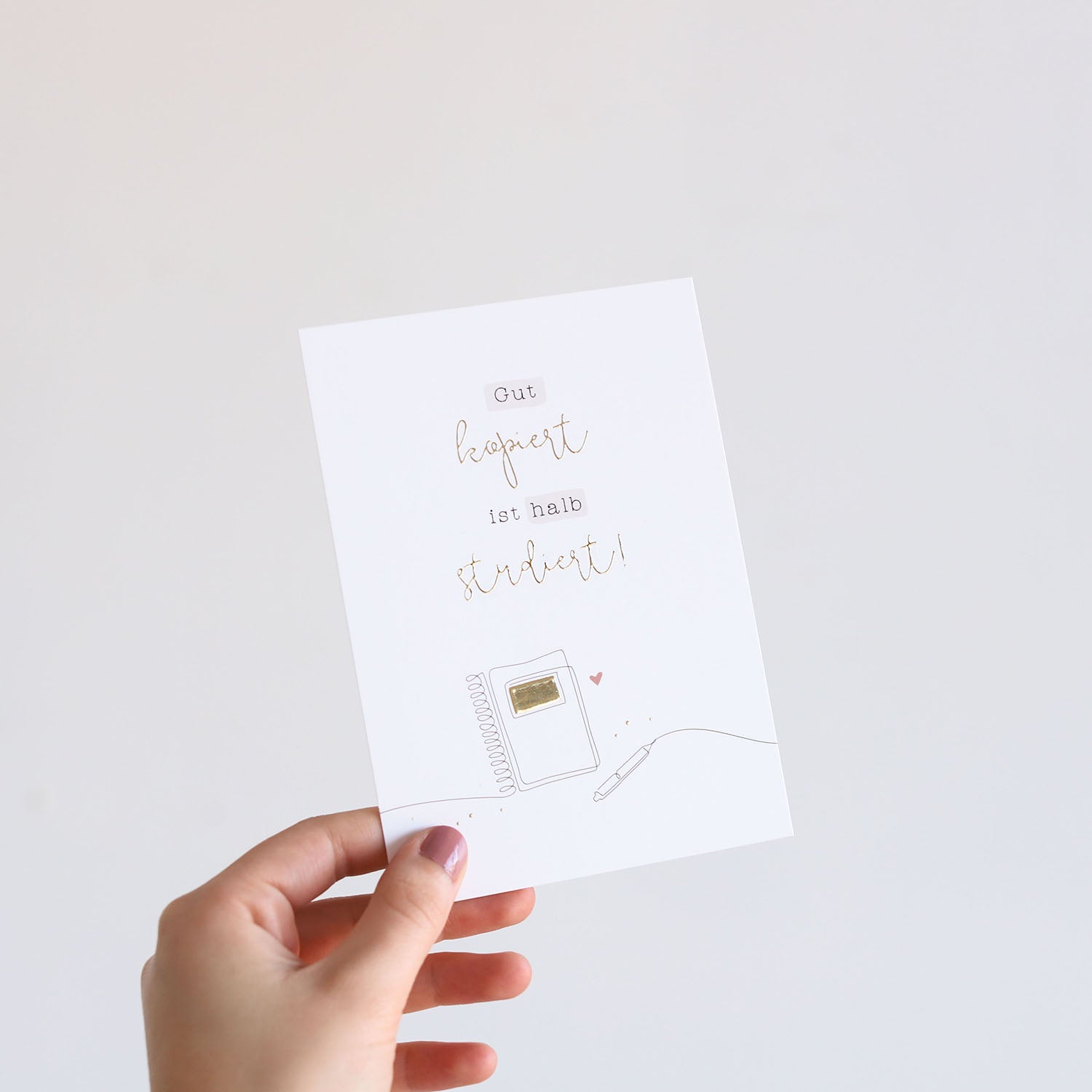 Postkarte „Gut kopiert