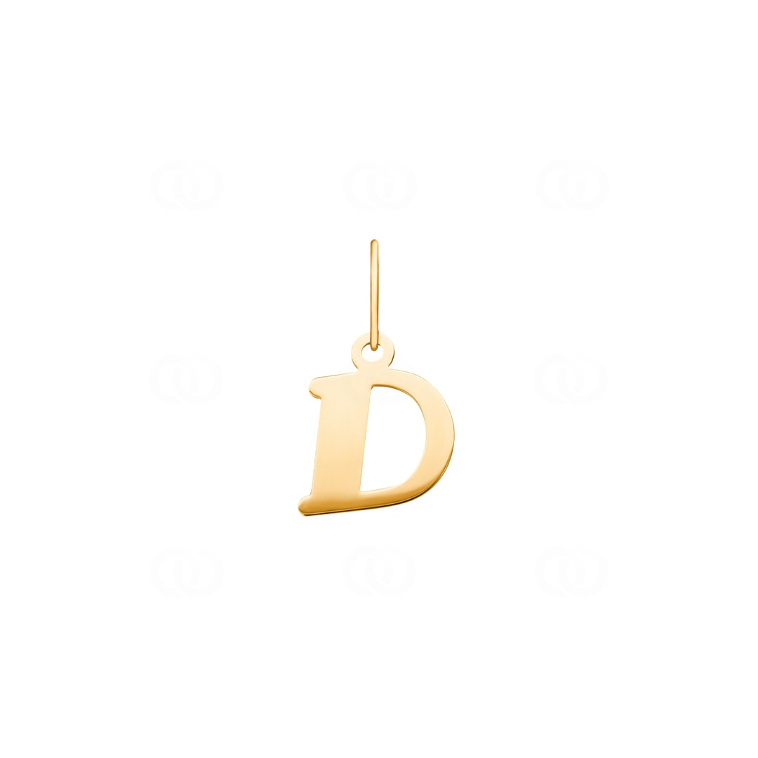 Anhänger 750/18 K Gelbgold Buchstabe D