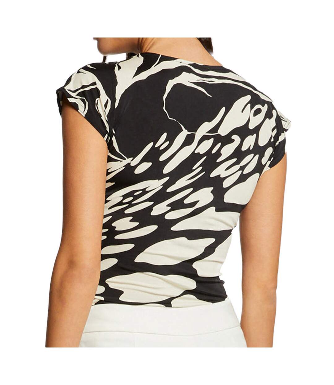 T-shirt Noir Imprimé Femme Morgan Duel