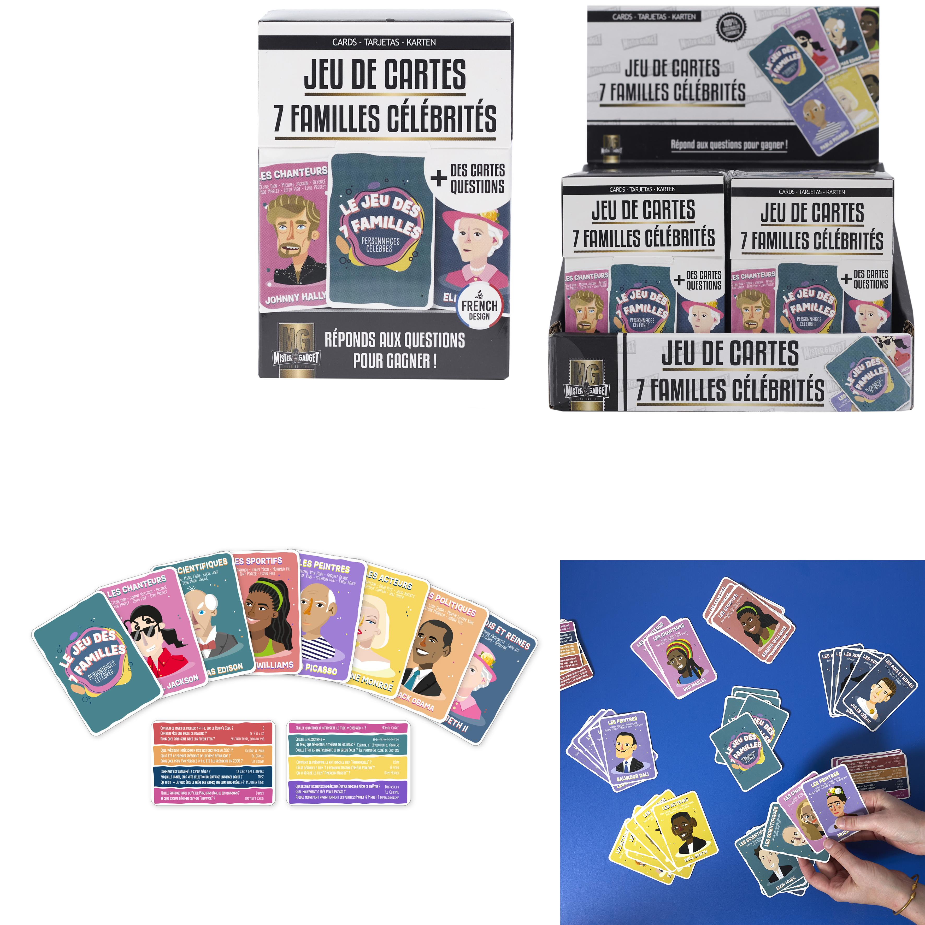 JEU DES 7 FAMILLES 60 CARTES