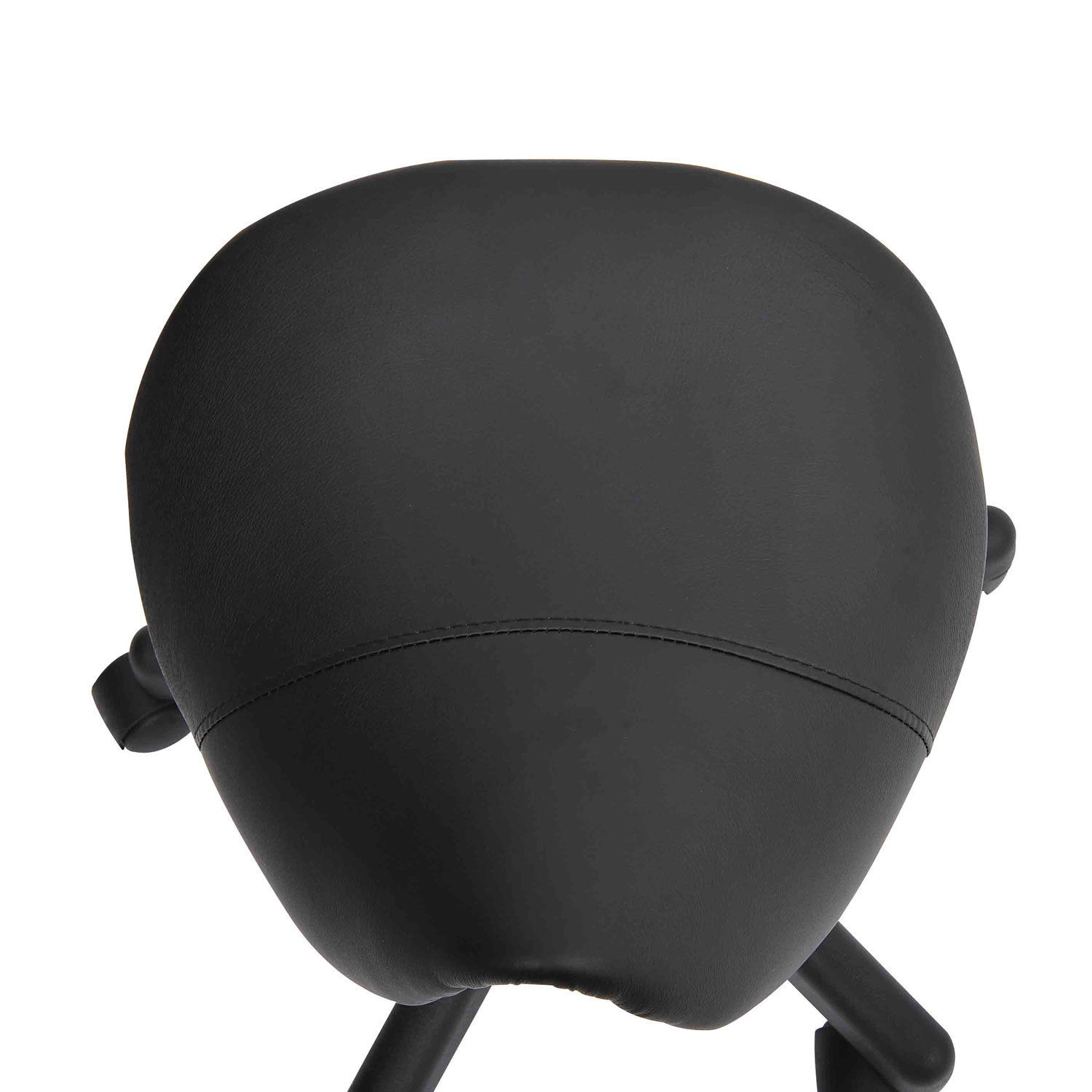 HOMCOM Sattelhocker mit 5 leichtgämgigen Rollen schwarz 35L x 38B x 43-55H cm