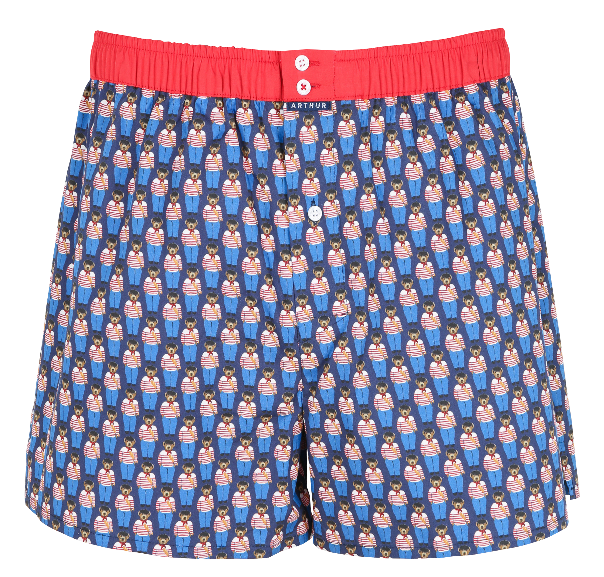 Caleçon large en coton | Bleu