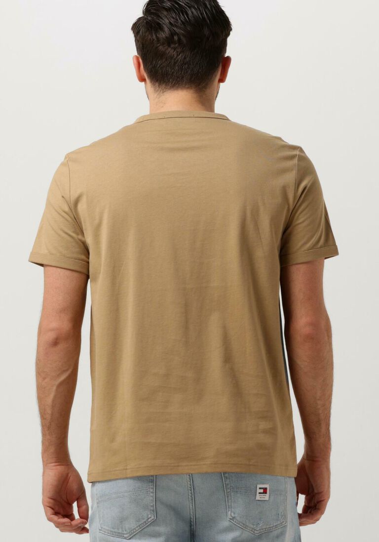 FRED PERRY camel fred perry t-shirt ringer t-shirt