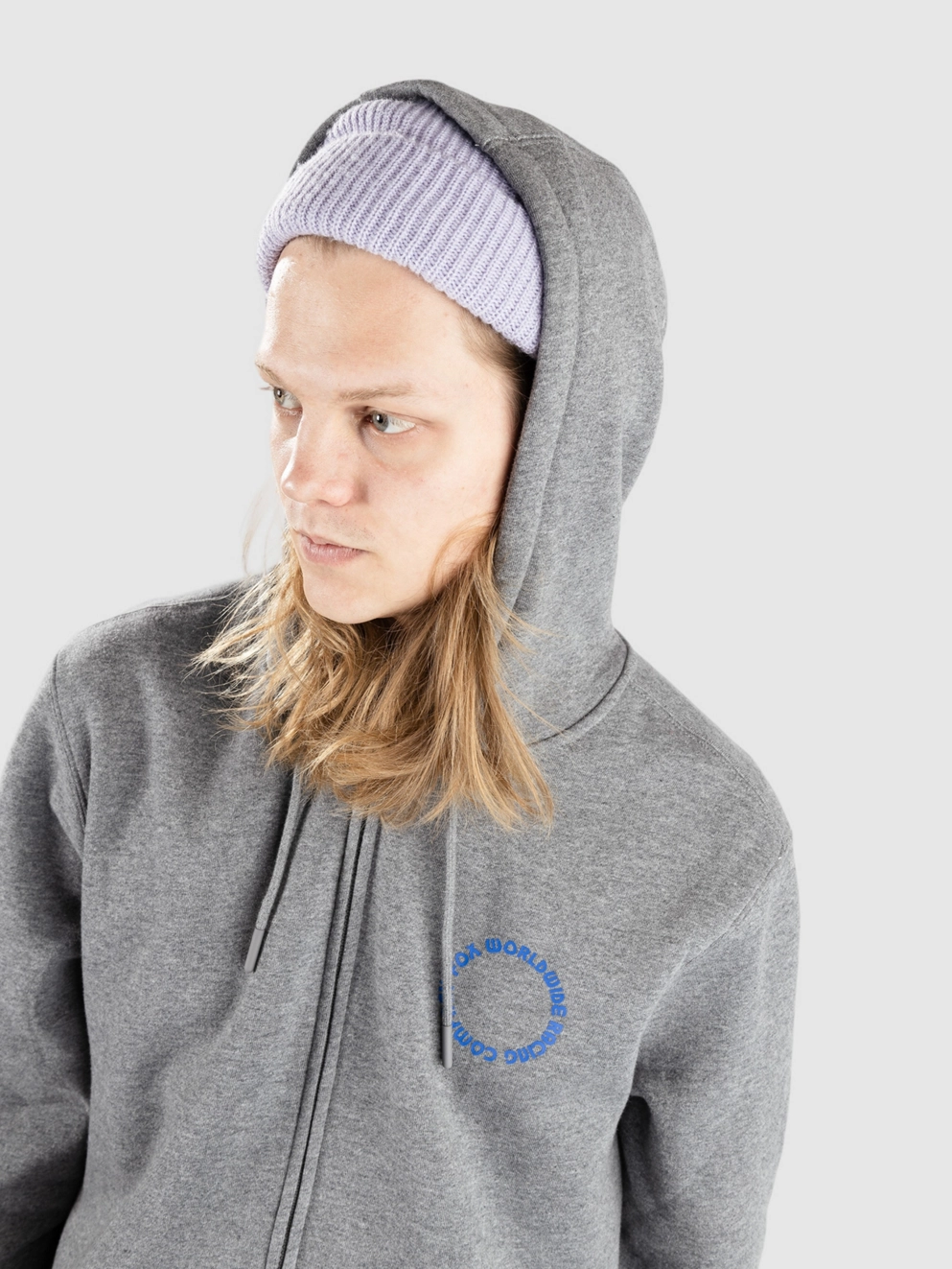 Fox Next Level Zip Hoodie heather graphite