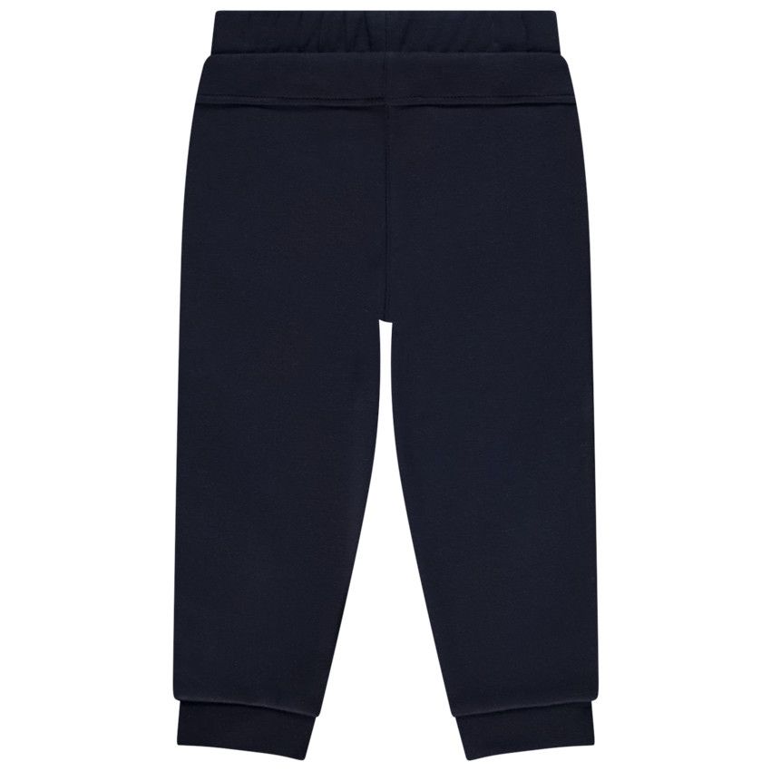 Jogging doublé velours et brodé Love pour bébé fille - Bleu marine