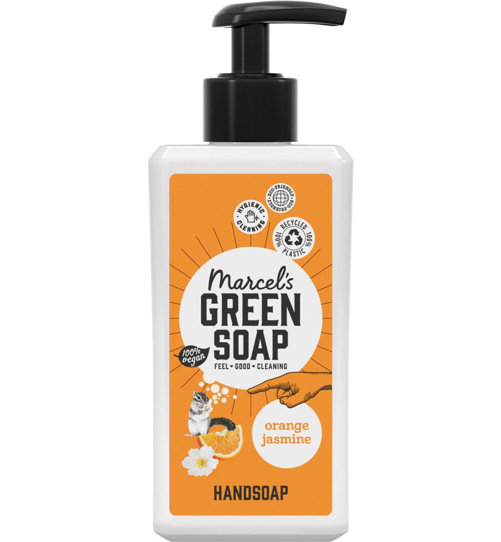 Marcel’s Green Soap Handzeep sinaasappel & jasmijn (250 ml)
