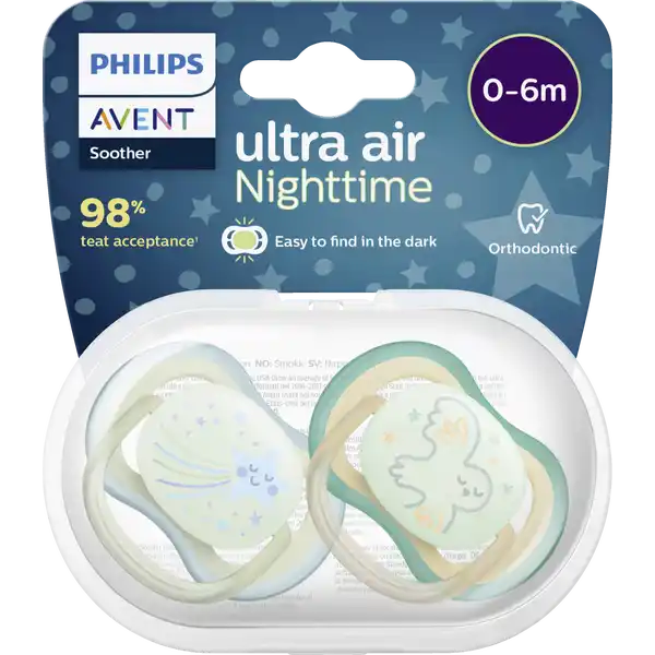 ultra air Schnuller Sternschnuppe & Eule 0-6 Monate