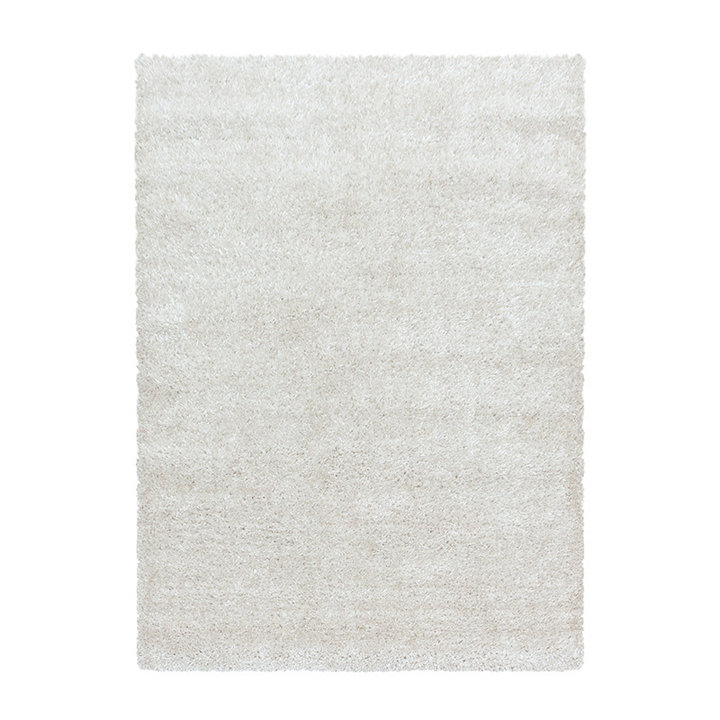 Hoogpolig vloerkleed - Blushy Creme/Wit | Super zacht