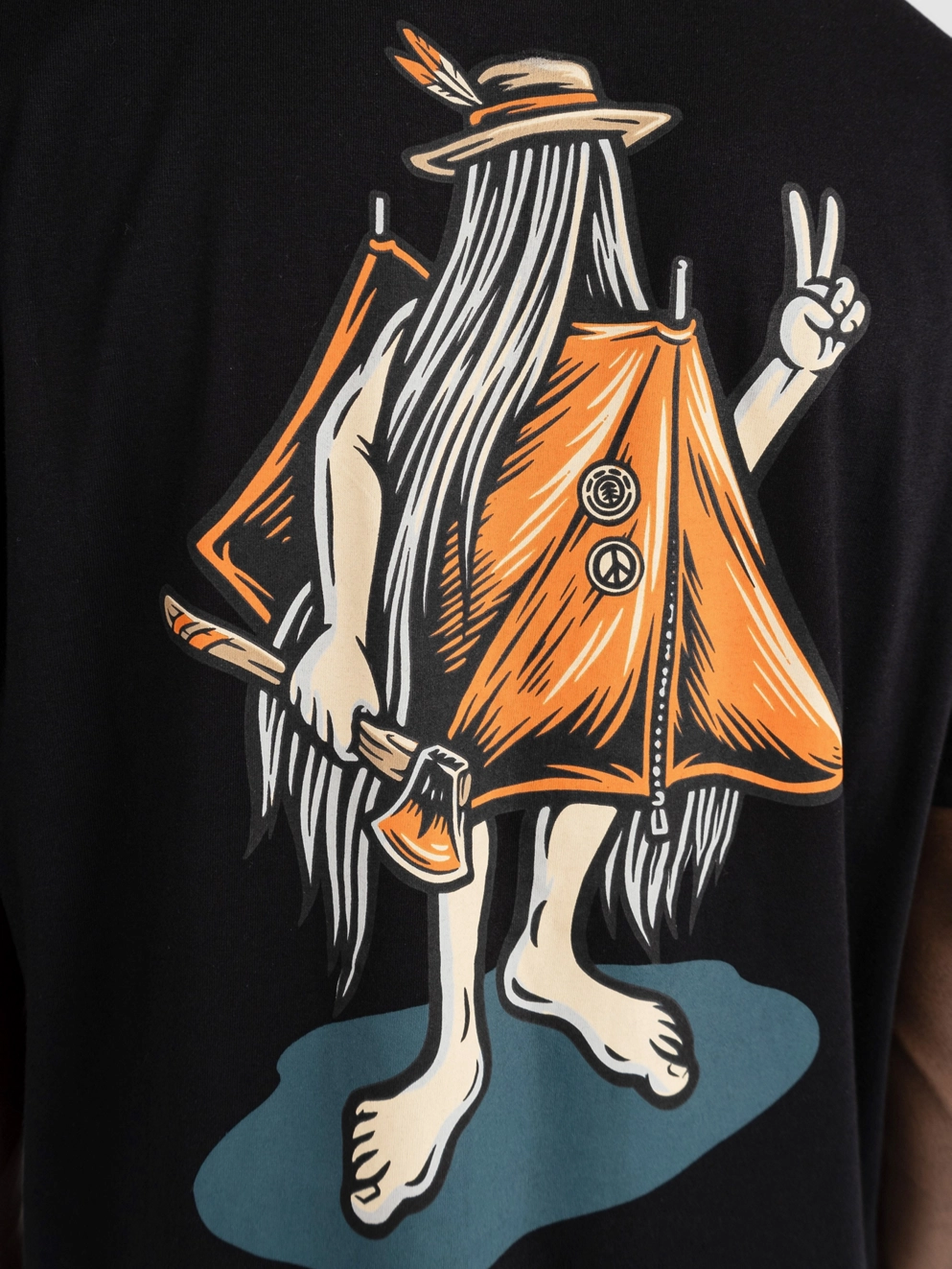 Element Happy Camper T-Shirt flint black