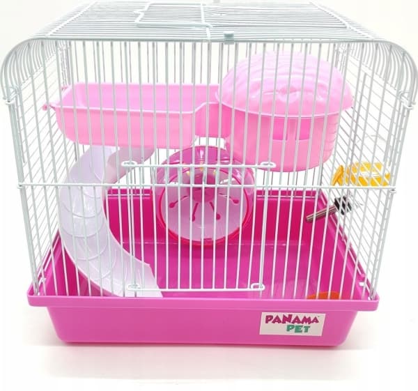 Panama Pet Panama Pet Gnagerbur 27x20,5x25,5cm hvit / rosa