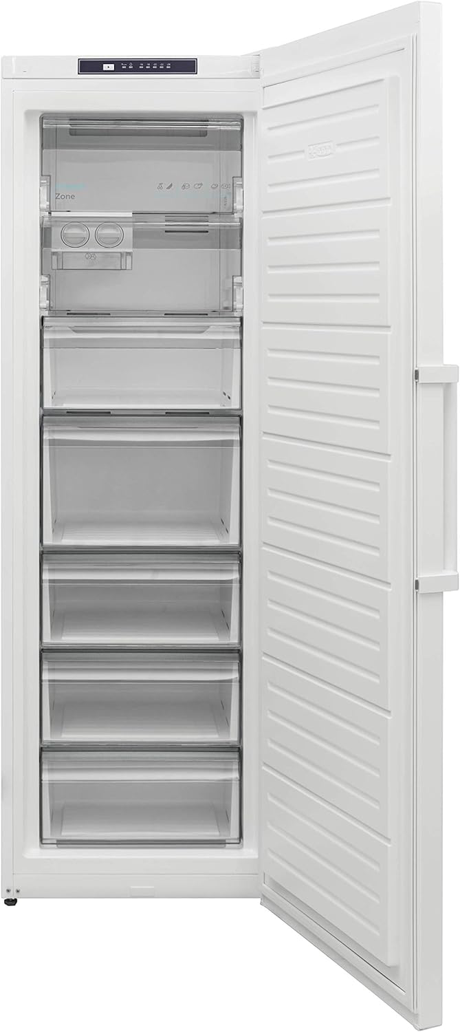 SHARP SJ-SC11CMXWD-EU Gefrierschrank freistehend 186 cm, EEK D, NoFrost, 279 L Gesamtvolumen, Twisted Ice Maker, Weiß