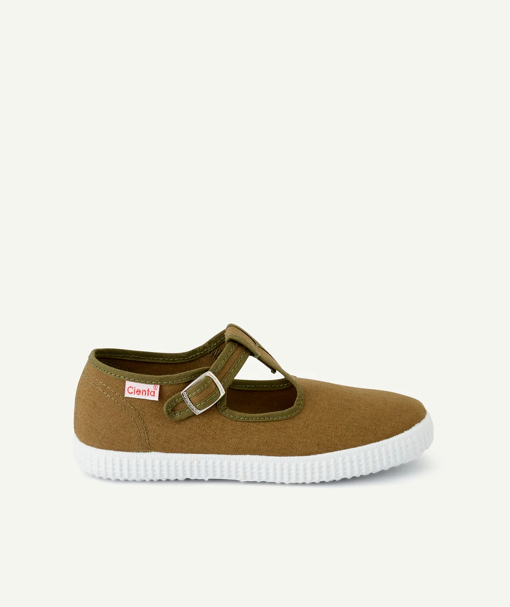CIENTABASKETS EN TOILE OUVERTES KAKI