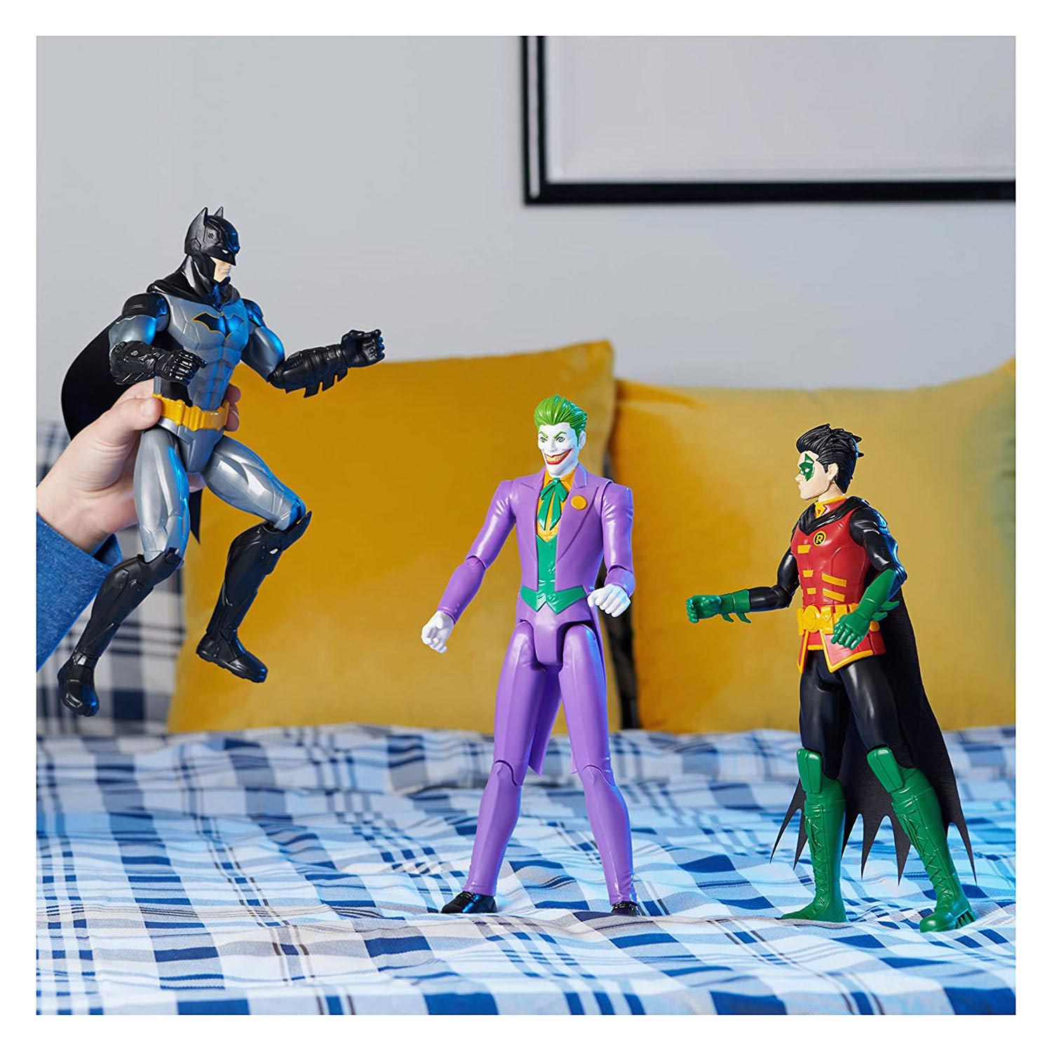 Batman, Robin en Joker Actiefiguren, 30 cm Figures