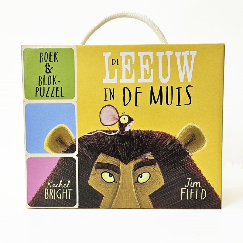 De leeuw in de muis boek en blokpuzzel