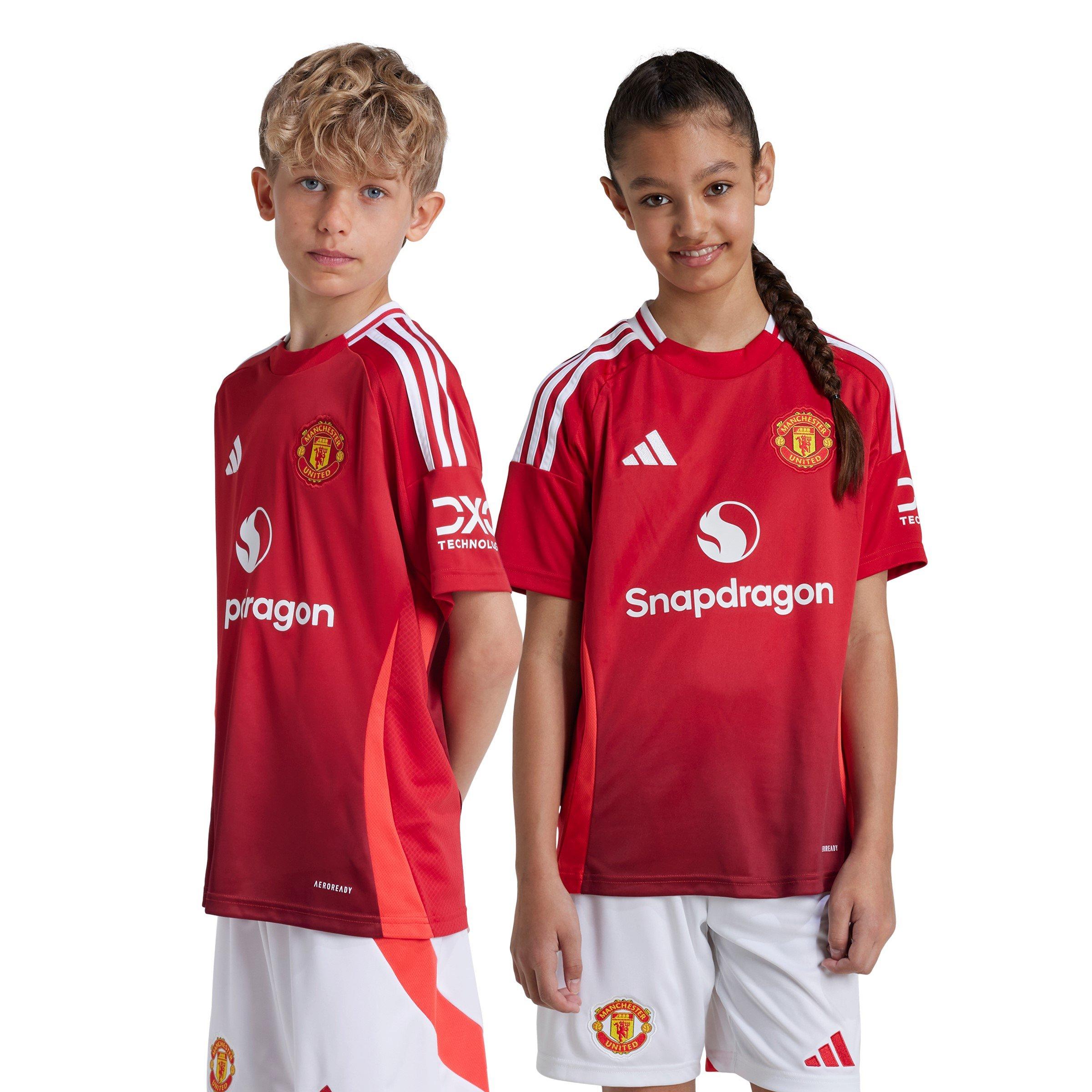 adidas Manchester United Home Shirt 2024 2025 Juniors