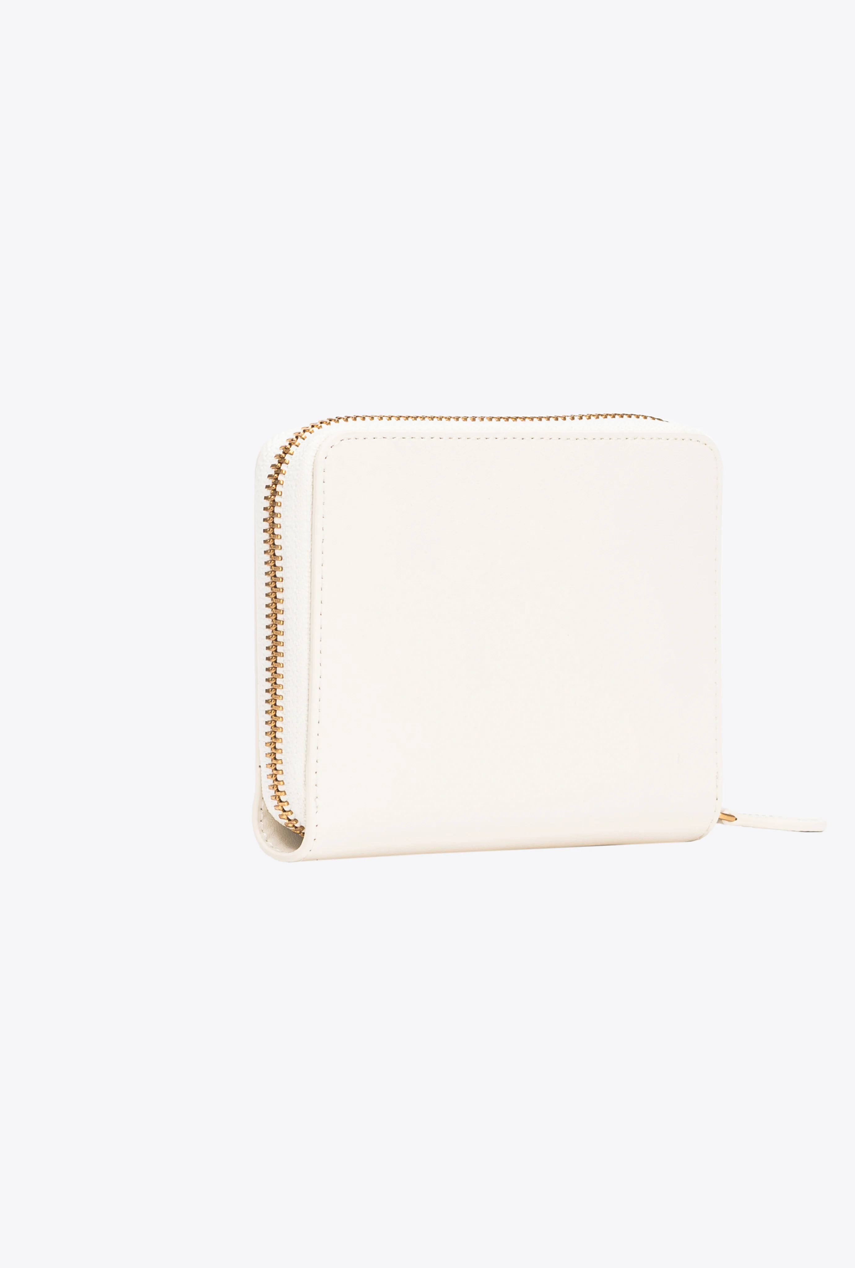 CARRÉ - Portefeuille carré à contour zippé | Blanc
