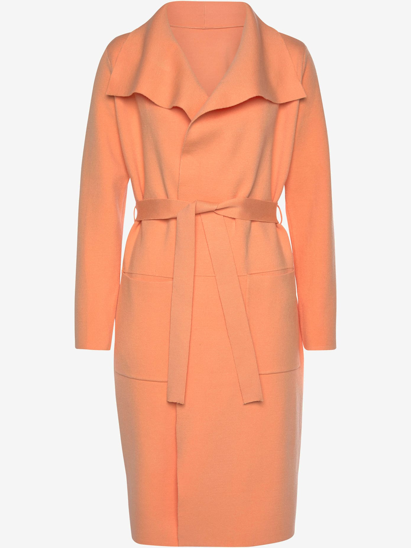 Manteau en tricot forme ouverte sans fermeture