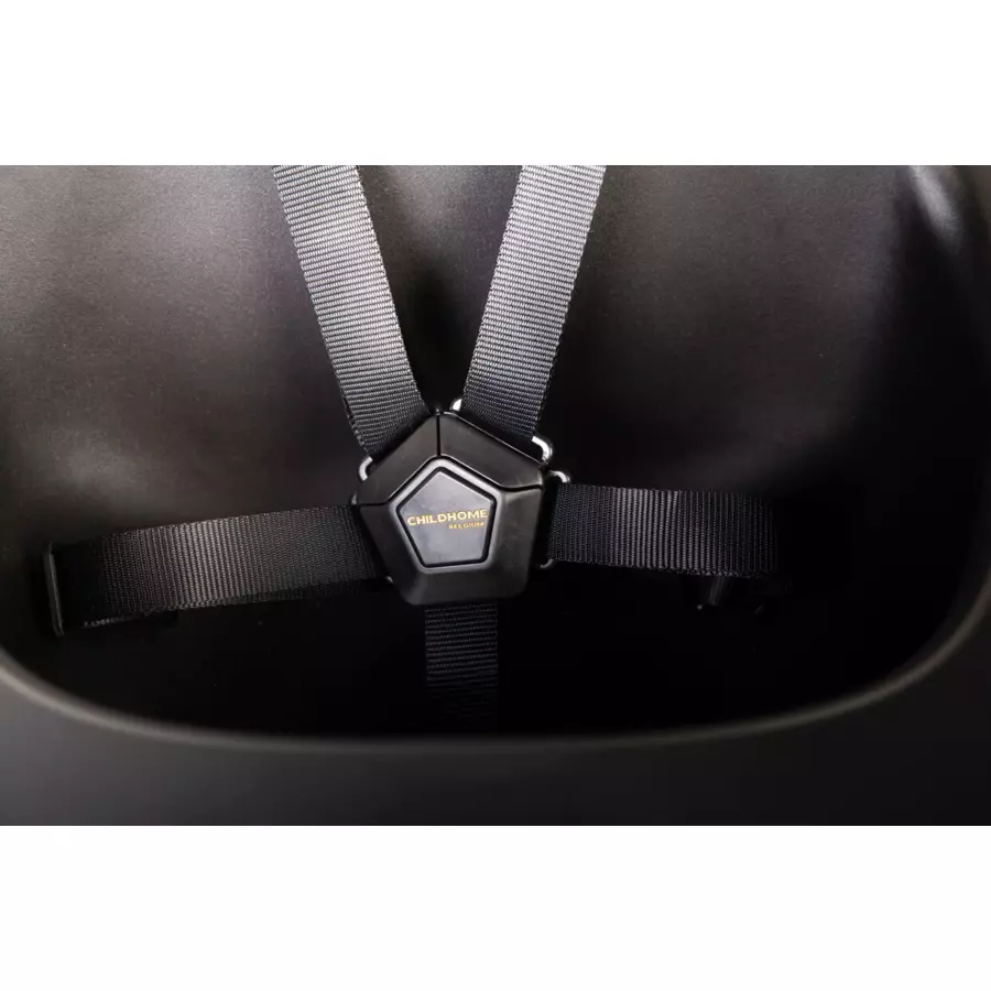 CHILDHOME Hochstuhl Evolu 2 schwarz schwarz 2 in 1 + Ring