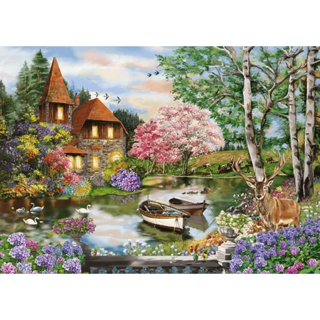 Schmidt Spiele Puzzle - Haus am See, 1000 Teile