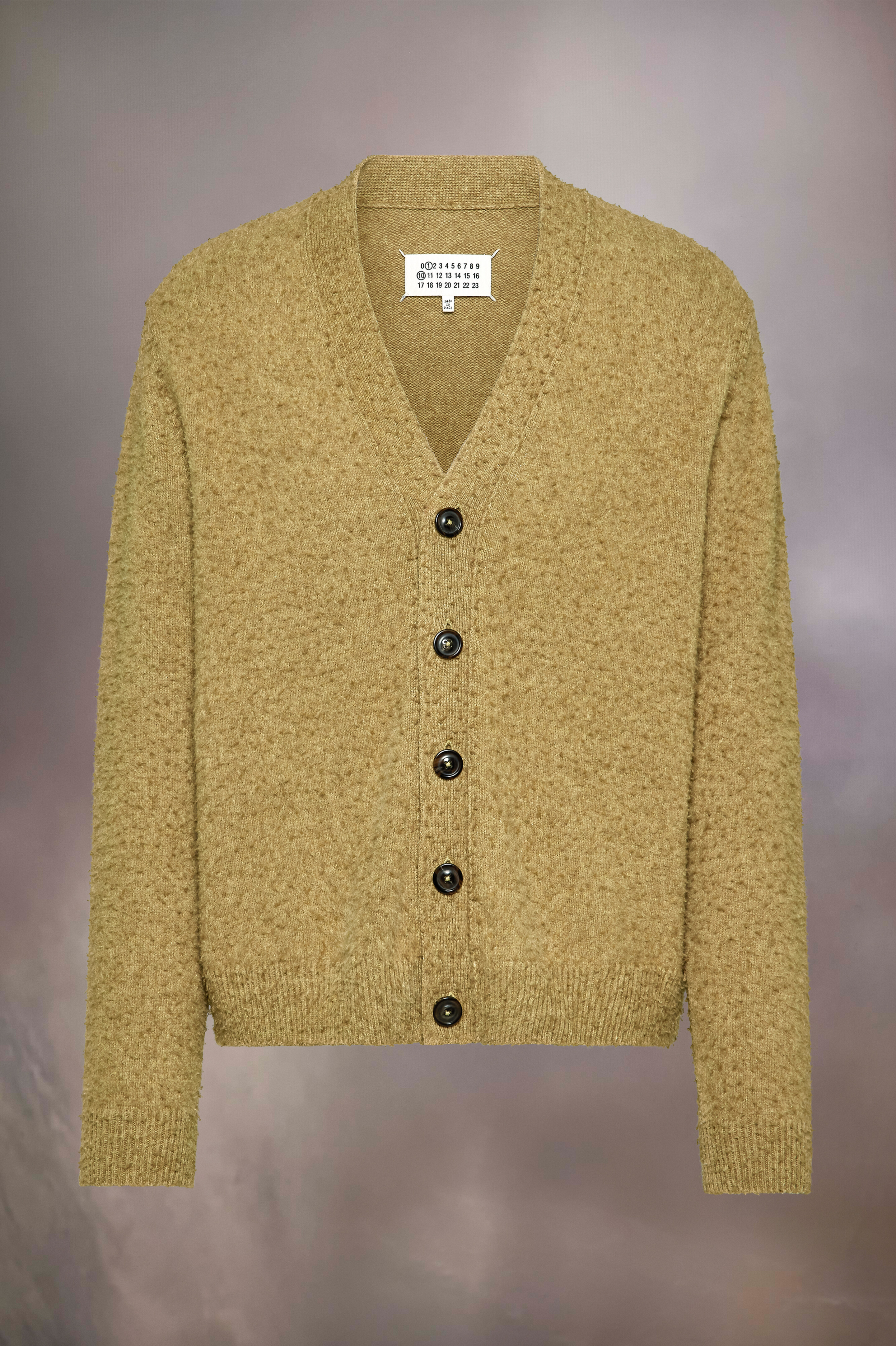 Cardigan en maille boulochée Vert clair