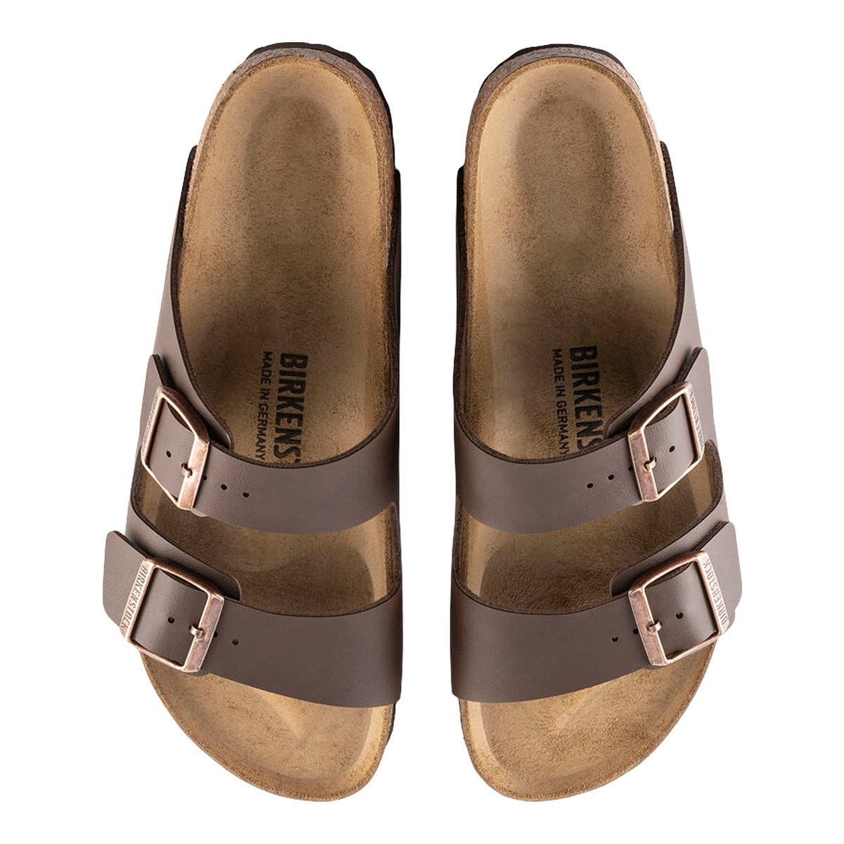 BIRKENSTOCK-Arizona_soft-Sandales à glissière - Talon plat - Marron Foncé